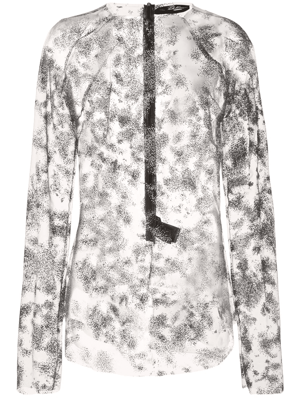 sheer detail blouse - Image 1