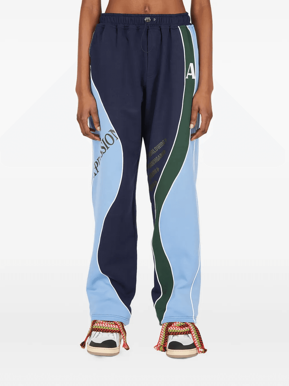 Femi panelled wave track pants - Image 1