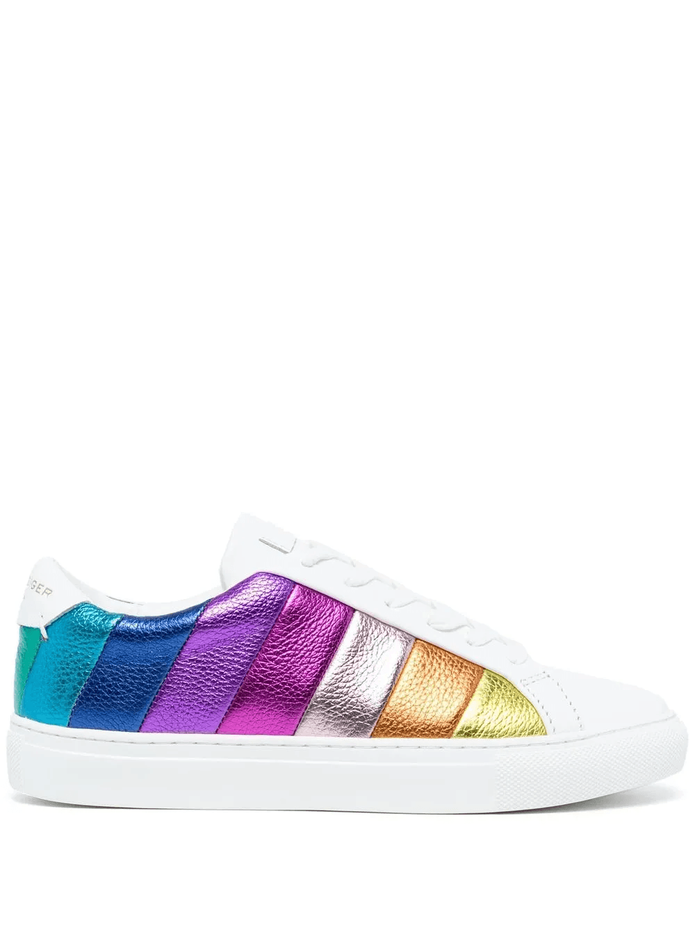 Lane rainbow-stripe low-top sneakers - Image 1