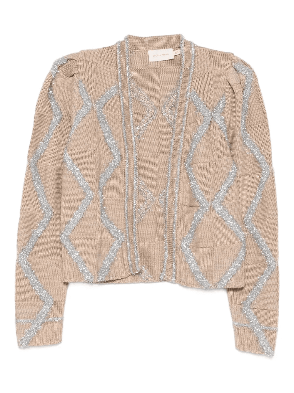 diamond pattern cardigan - Image 1