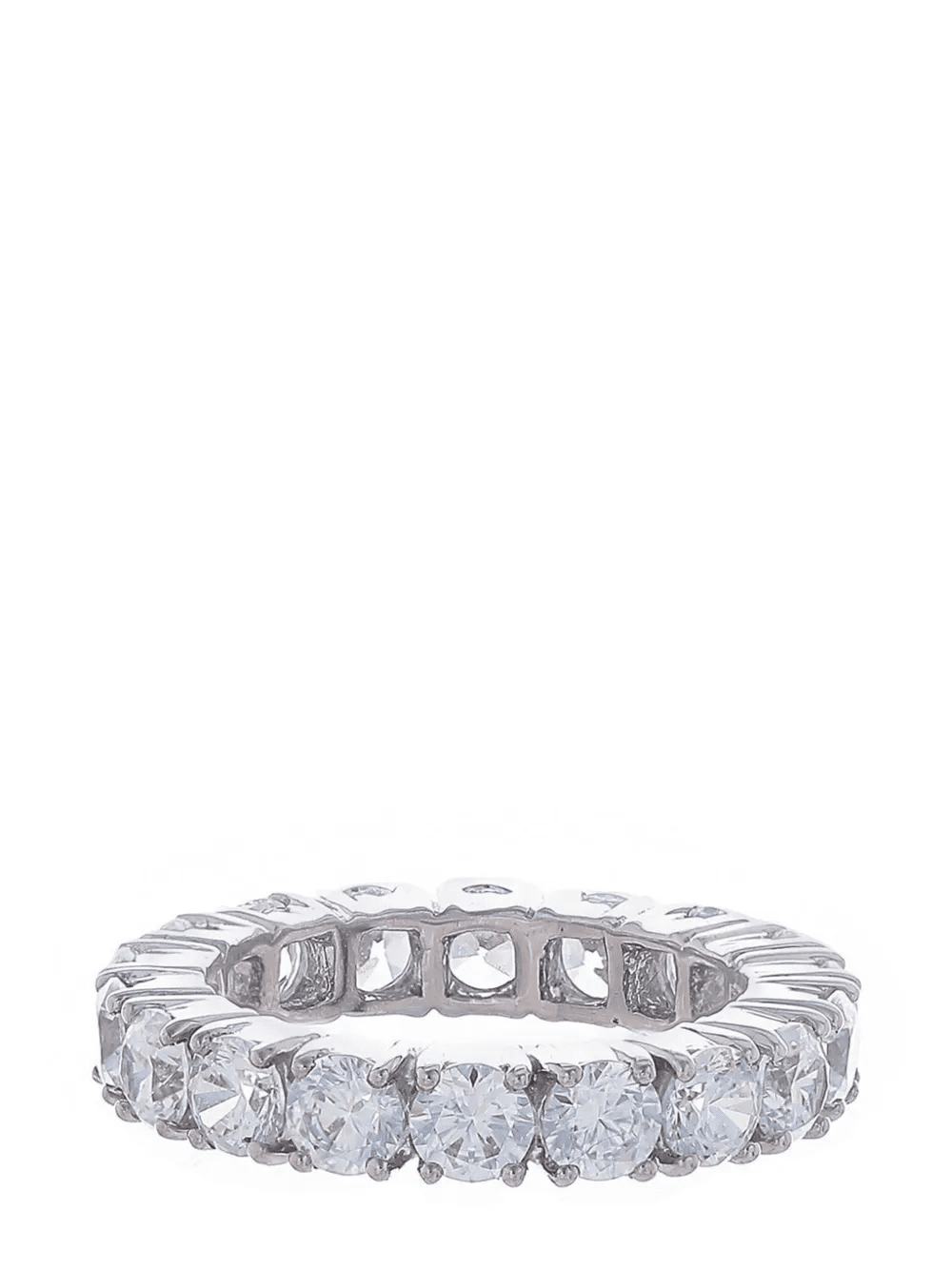 14kt gold vermeil eternity band ring - Image 1