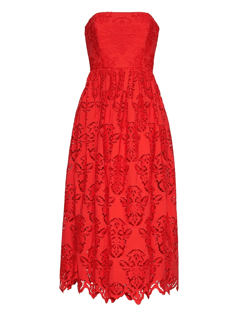 Torres strapless midi dress - Image 1