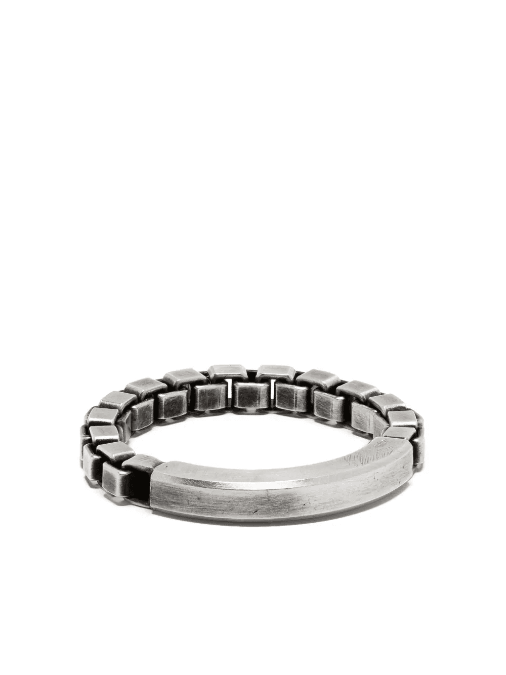 box-chain oxidised-finish ring - Image 1