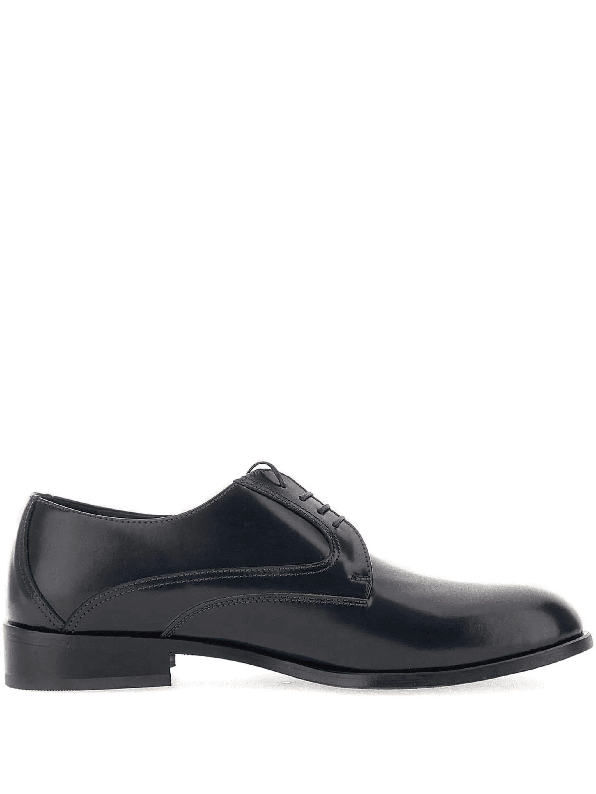 lace-up leather derby shoes - Image 1