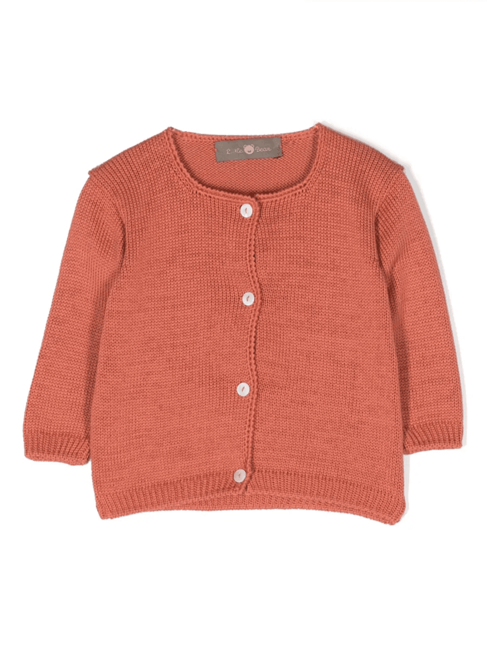 round-neck knitted cardigan - Image 1