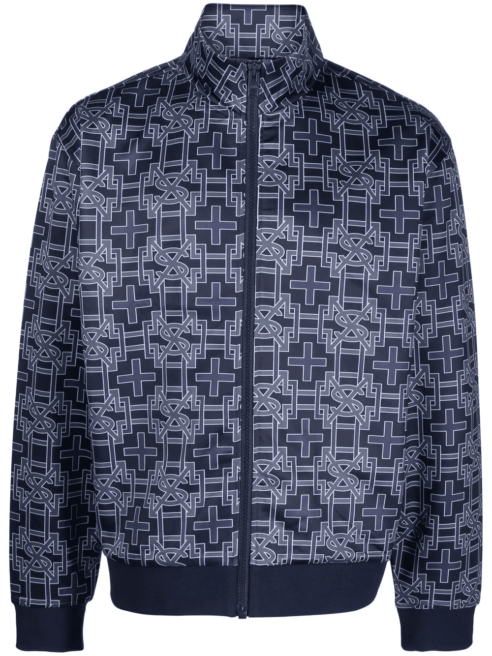 monogram zip-up sports jacket - Image 1