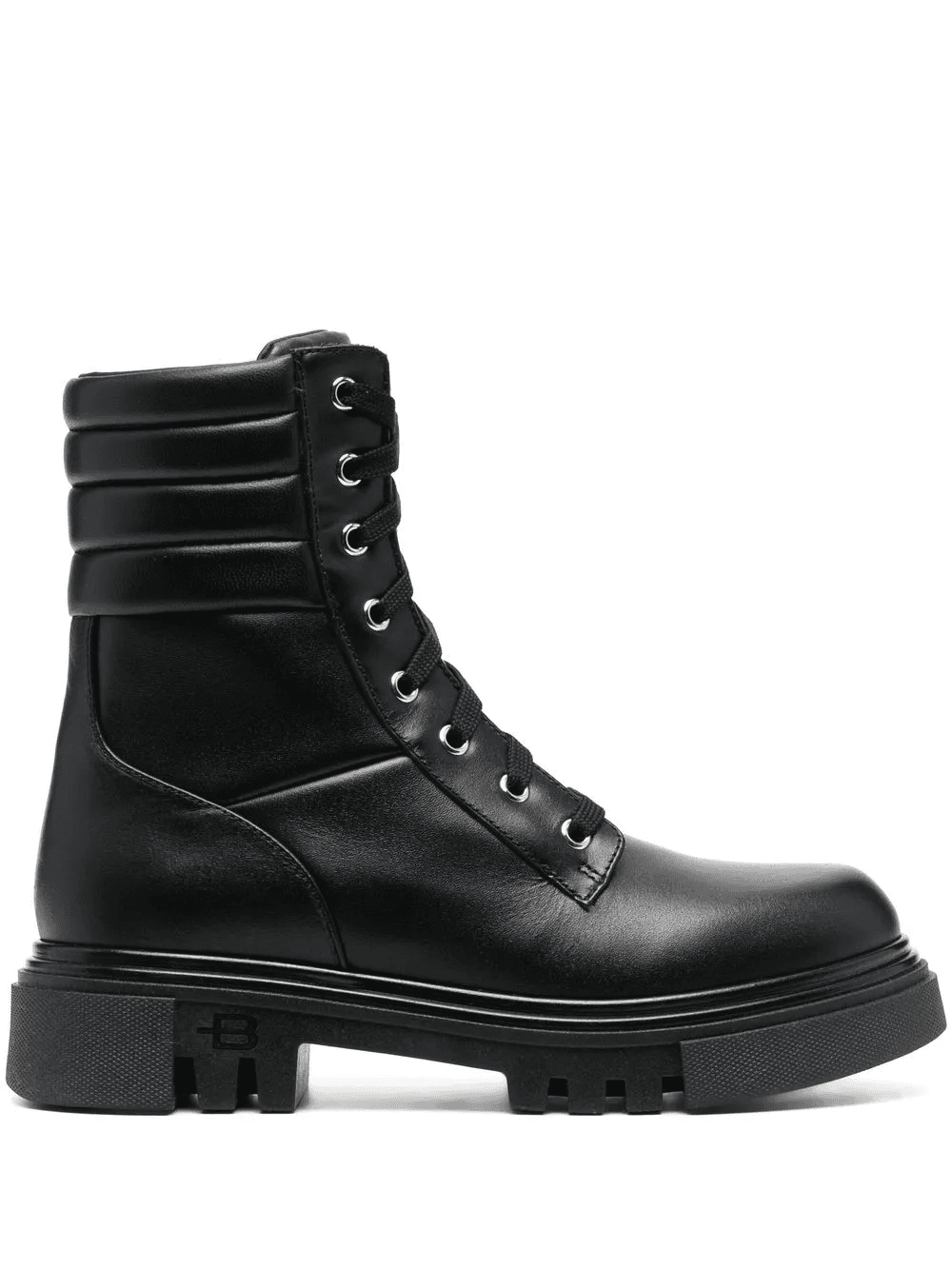 leather combat boots - Image 1