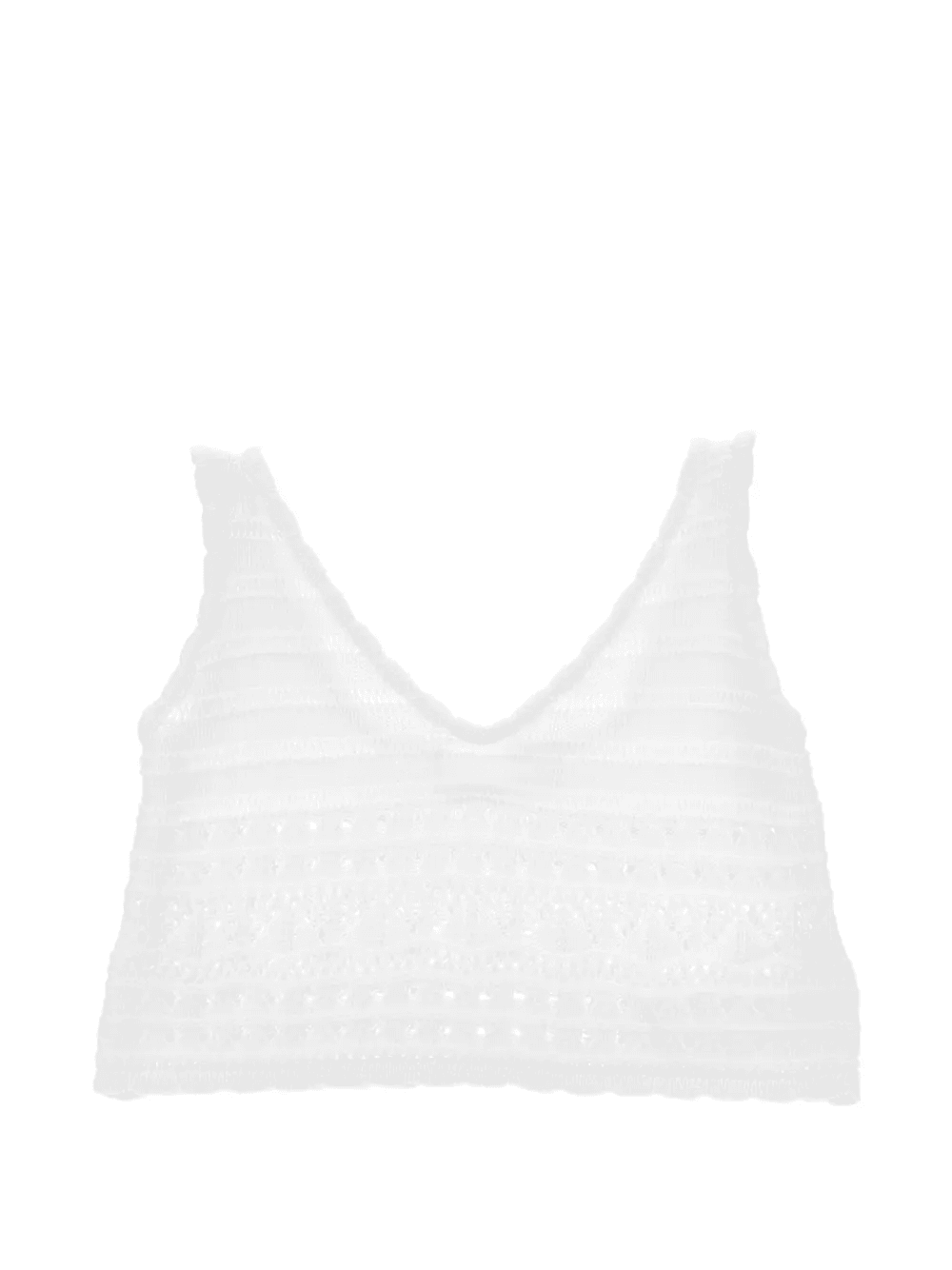V-neck sleeveless knitted top - Image 1