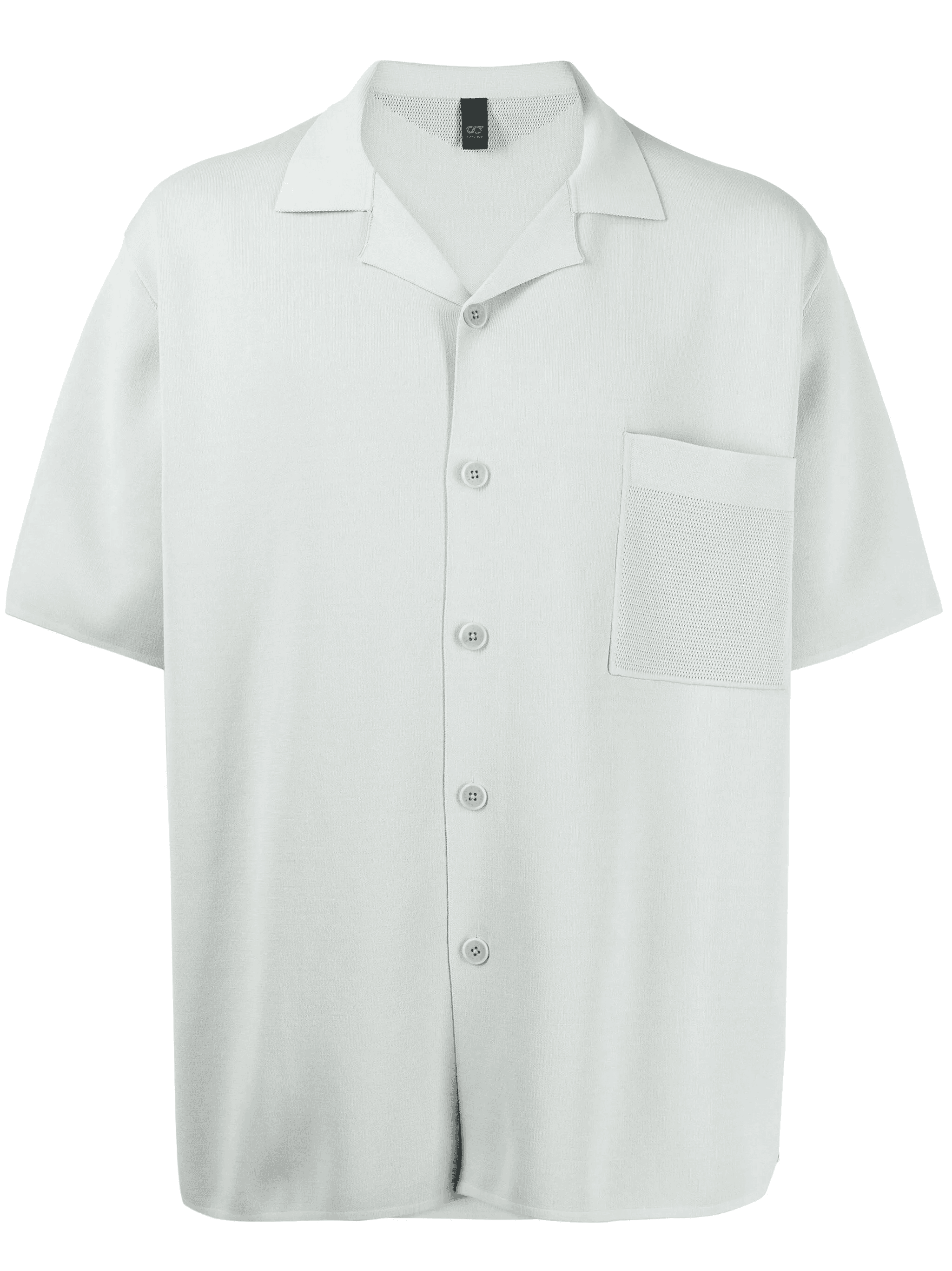 patch-pocket button-up shirt - Image 1