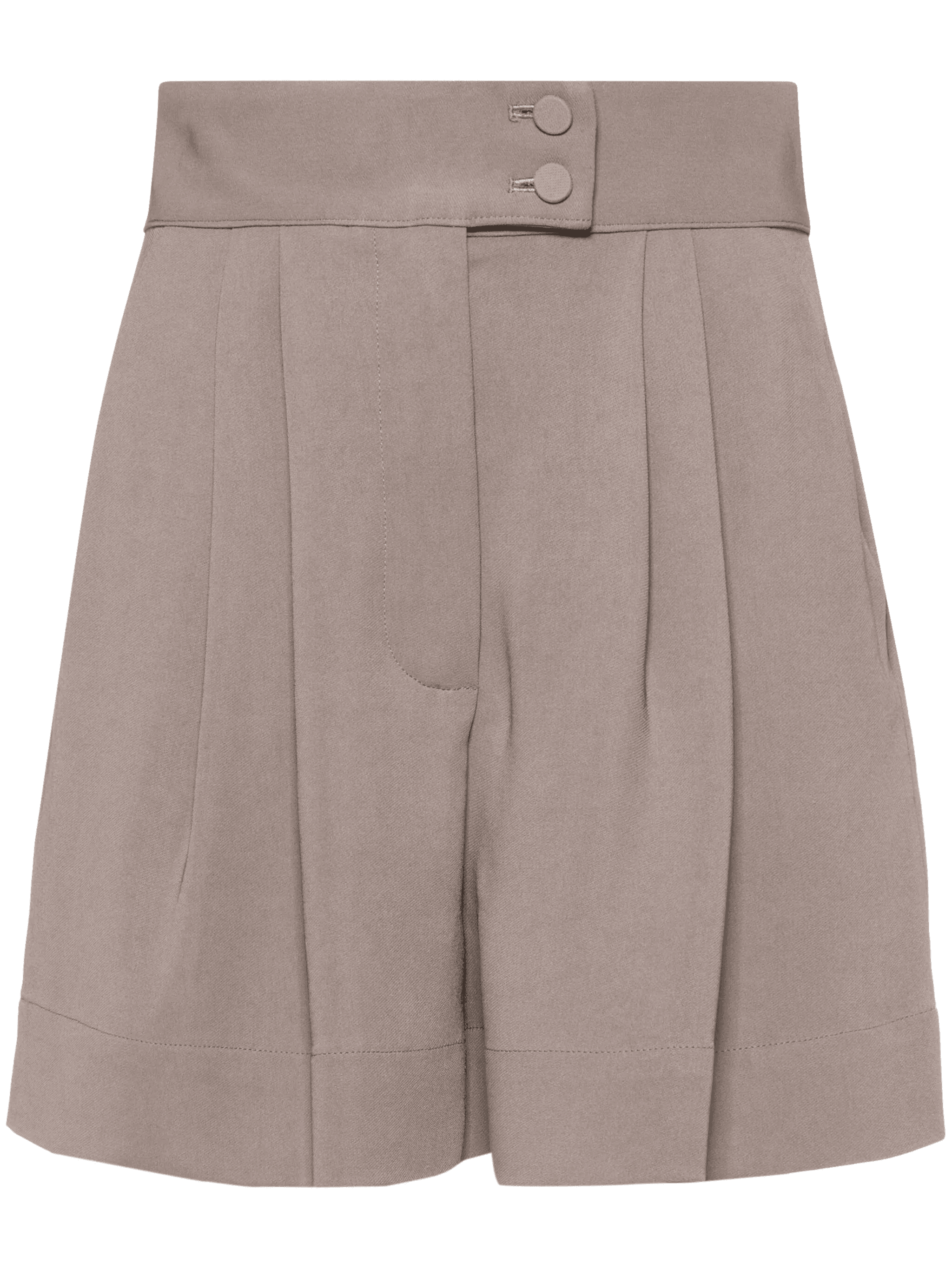 pleated high-waist tailored shorts - Image 1