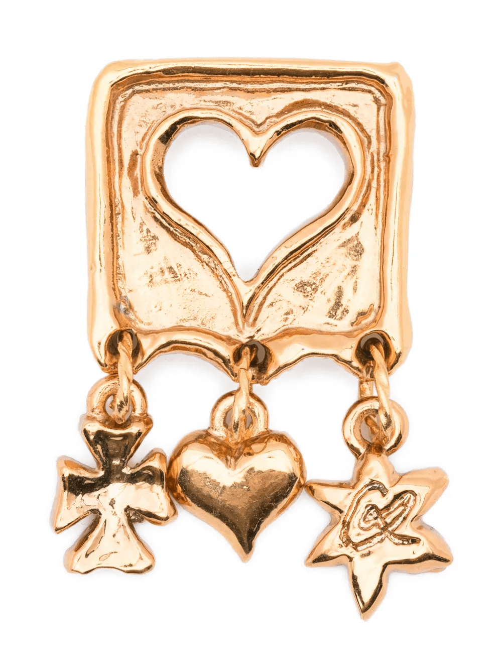 2000s heart charms brooch - Image 1