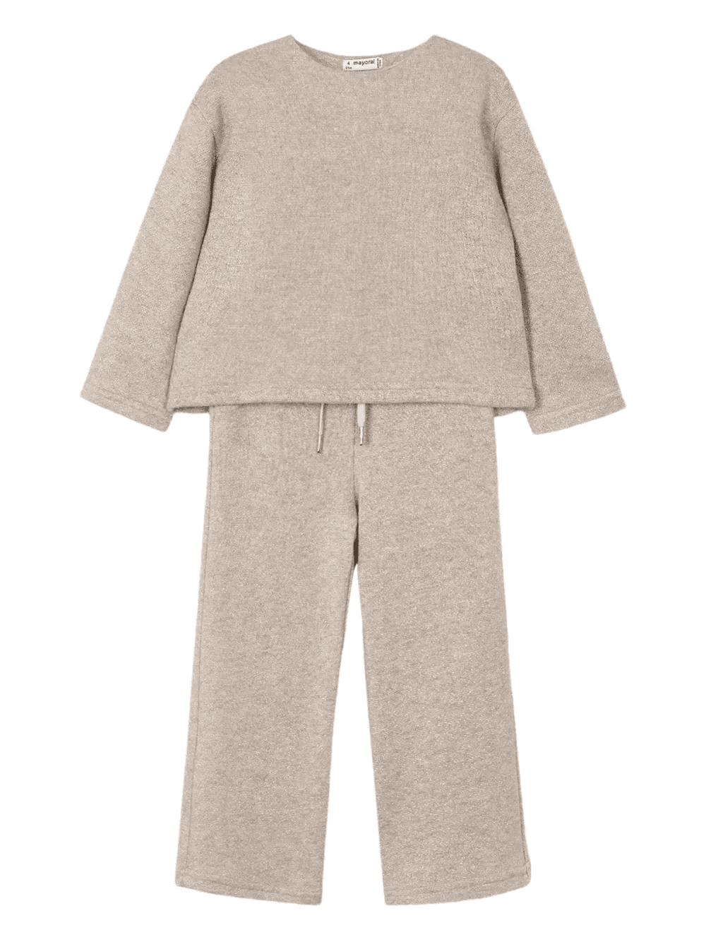 bow detail sweater and trousers set - Image 1