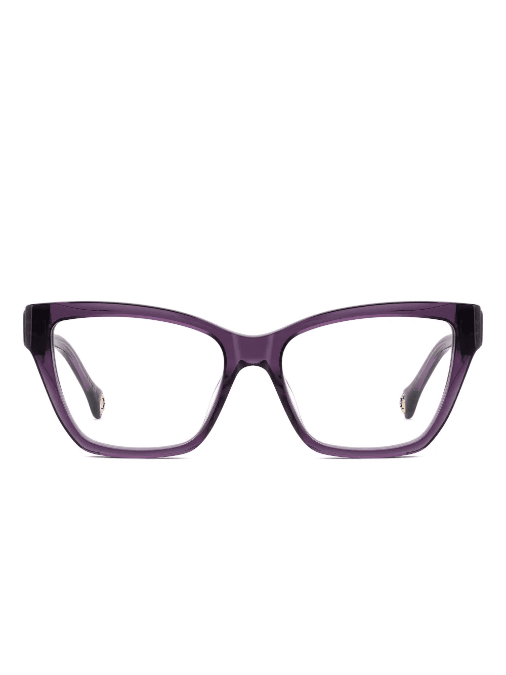 cat-eye frame logo-detail glasses - Image 1