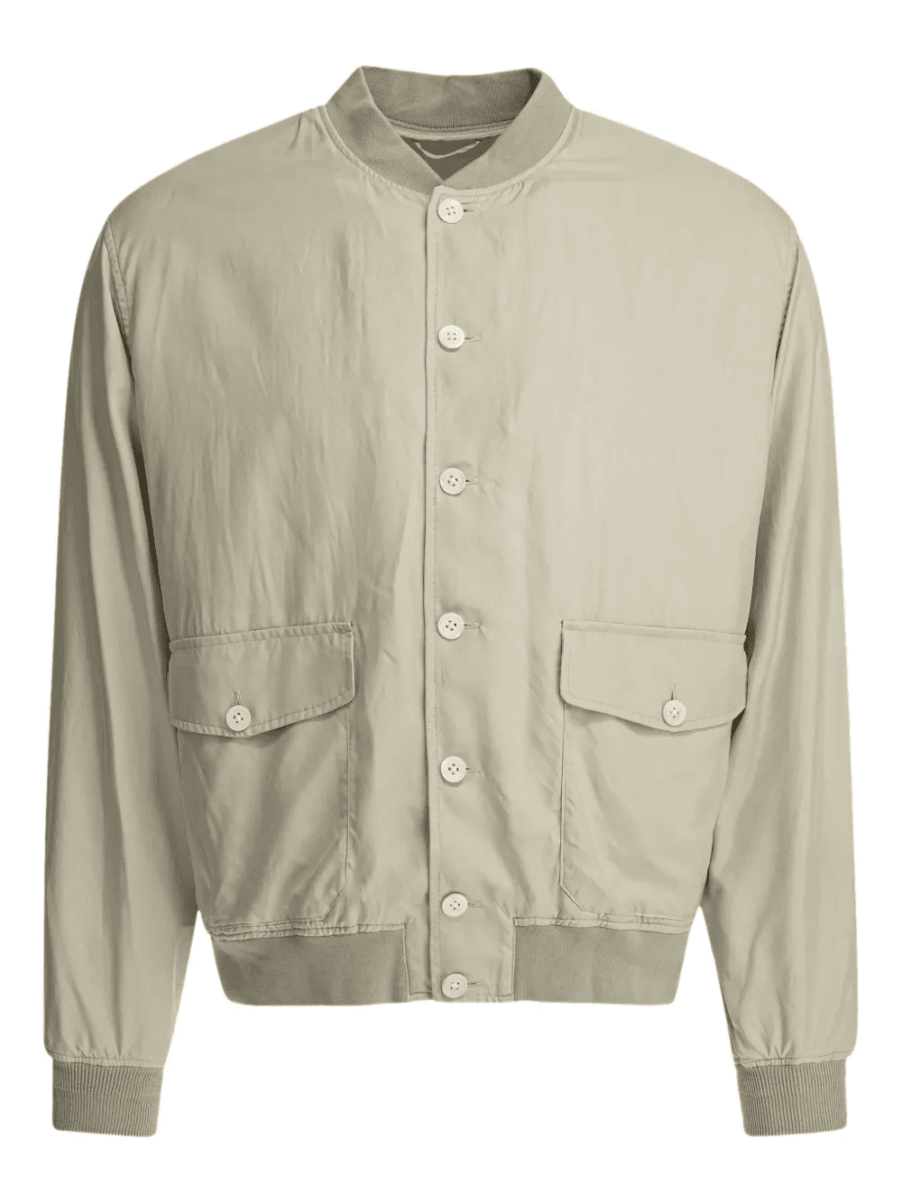 button-fastening bomber jacket - Image 1