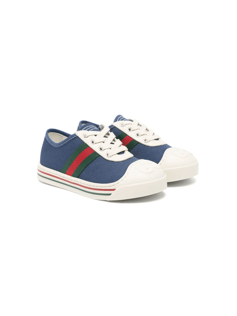 Web-trim canvas sneakers - Image 1