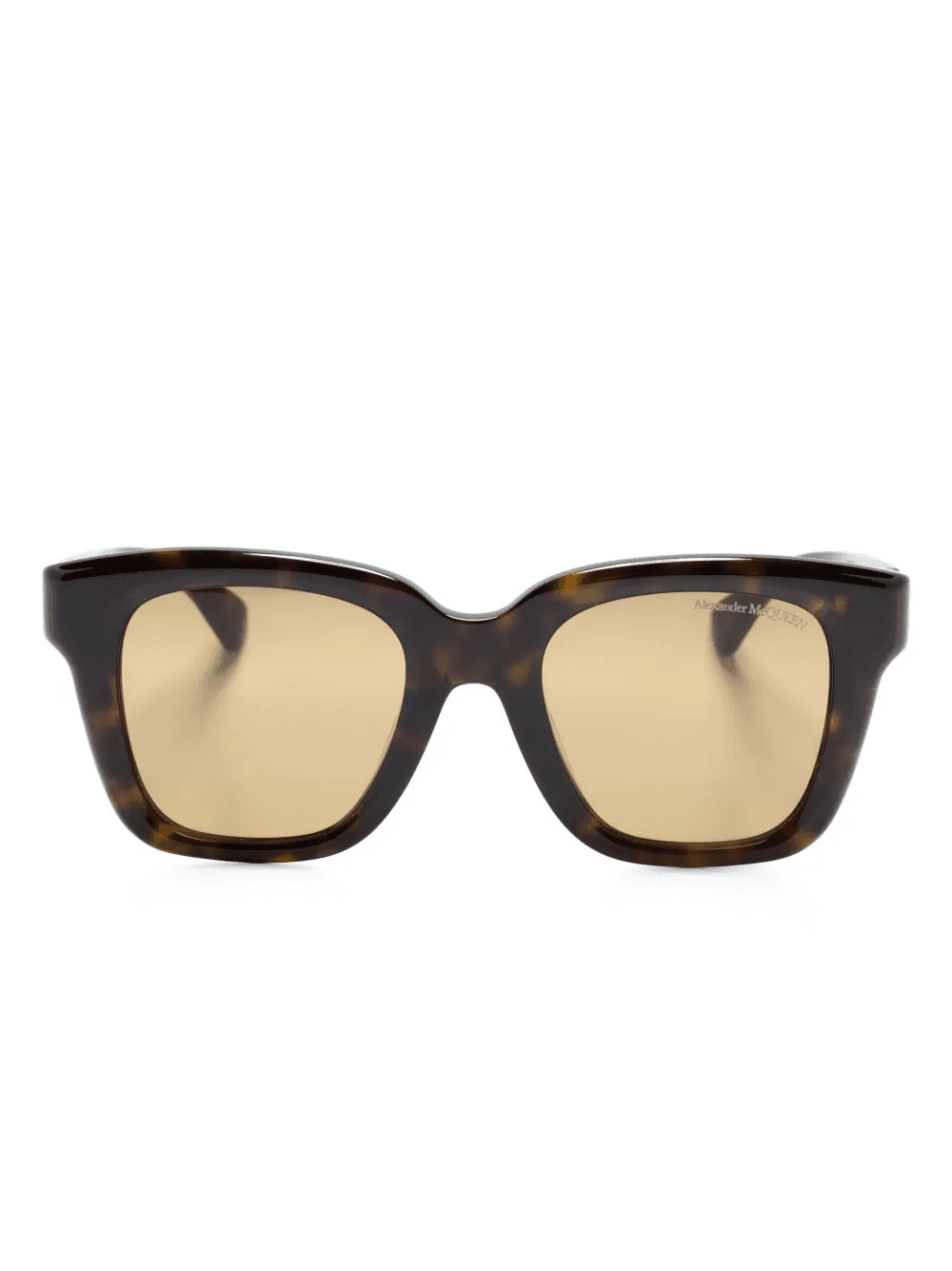 tortoiseshell-effect square-frame sunglasses - Image 1