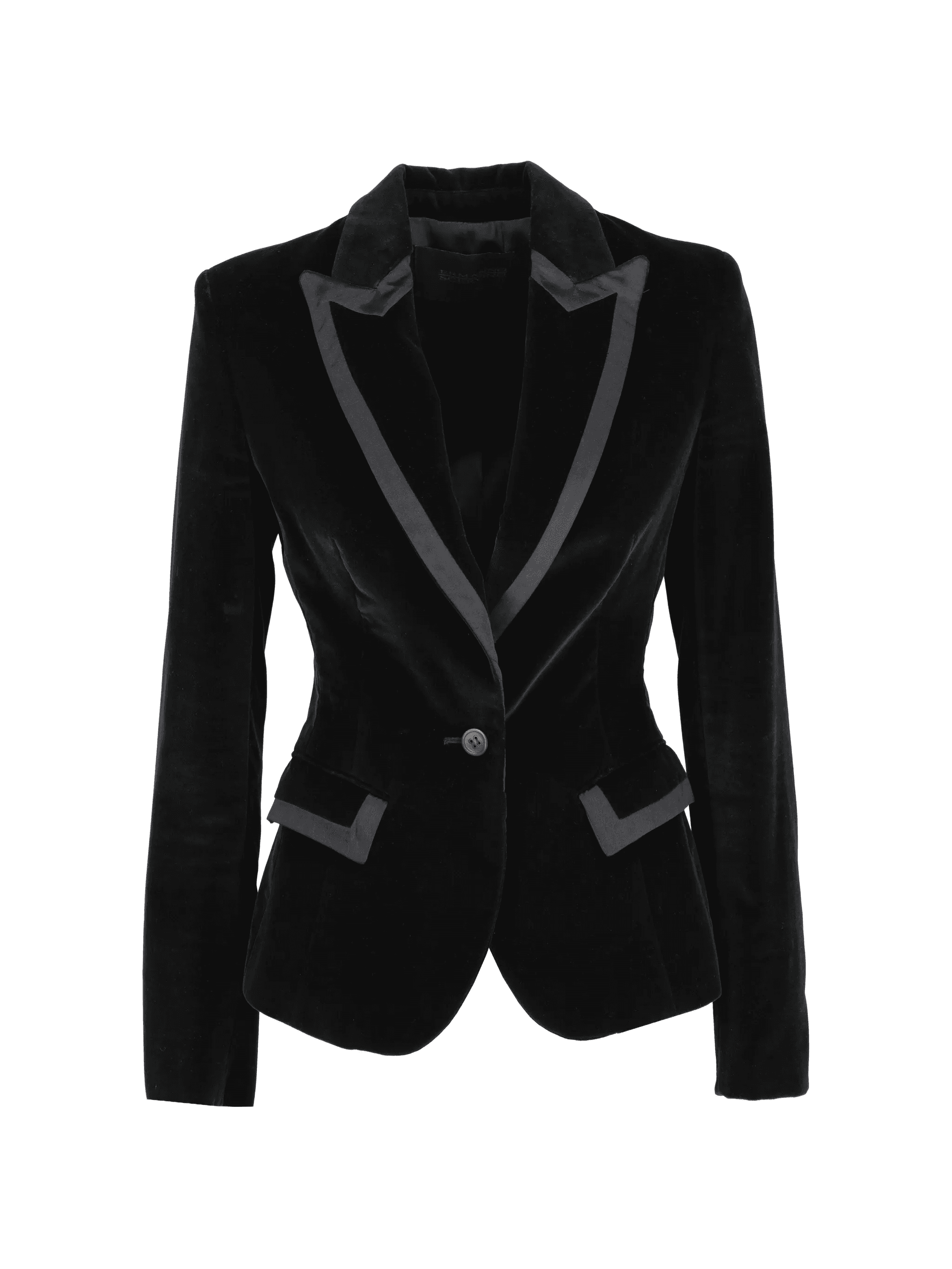 velvet trim jacket - Image 1