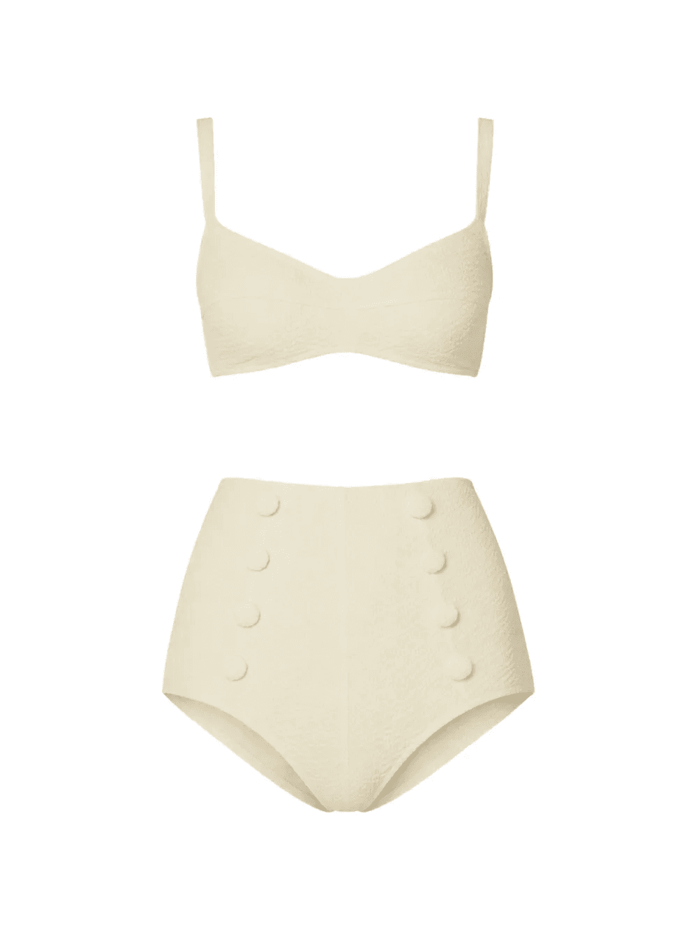 The Balconette button-detail bikini - Image 1