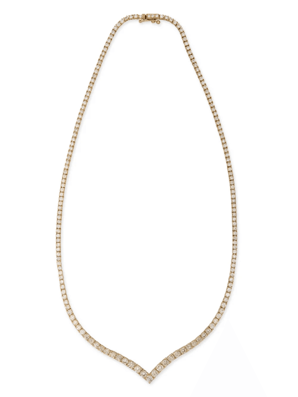 14kt yellow gold Vanessa diamond necklace - Image 1