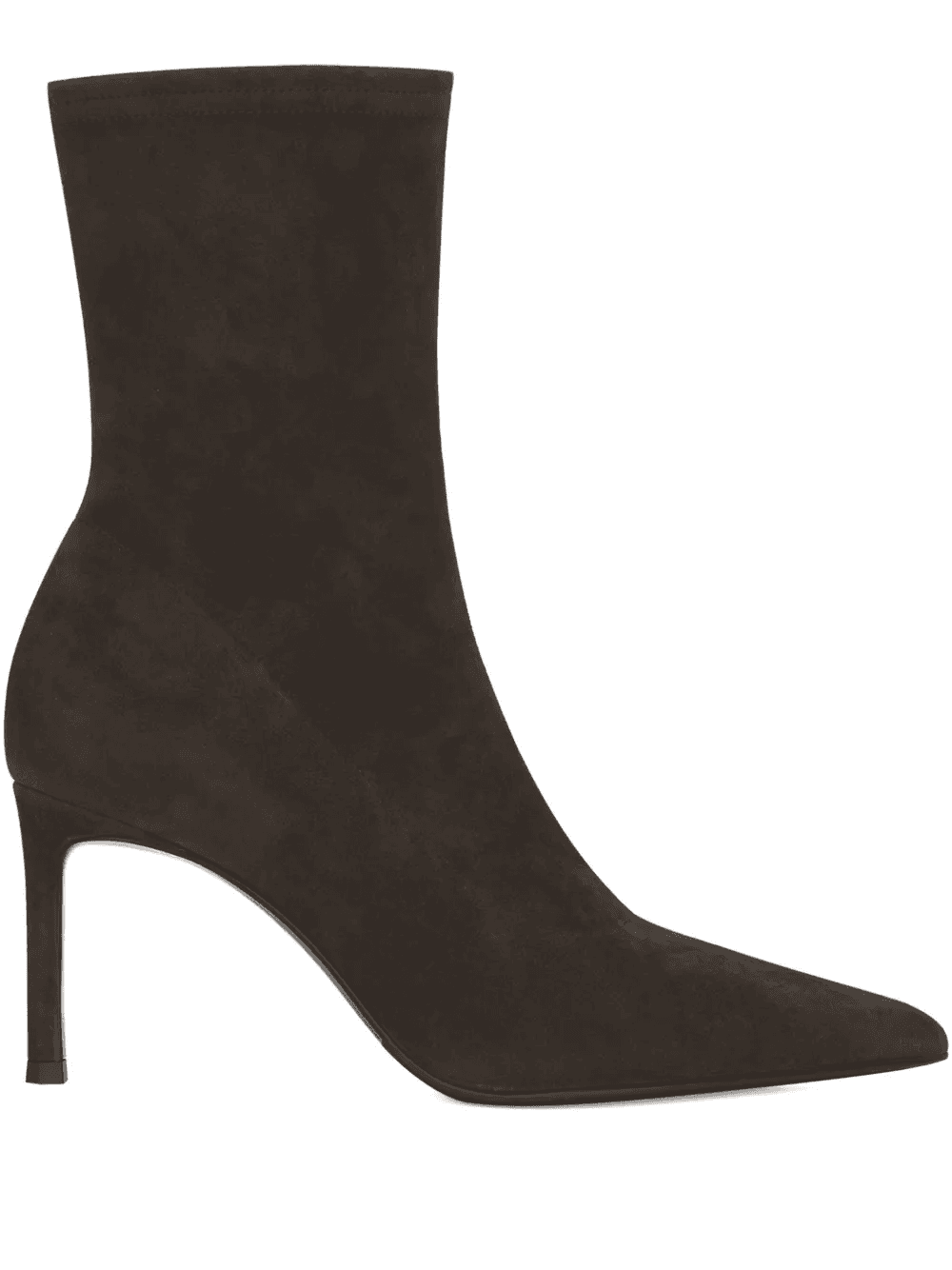 suede heeled ankle boots - Image 1