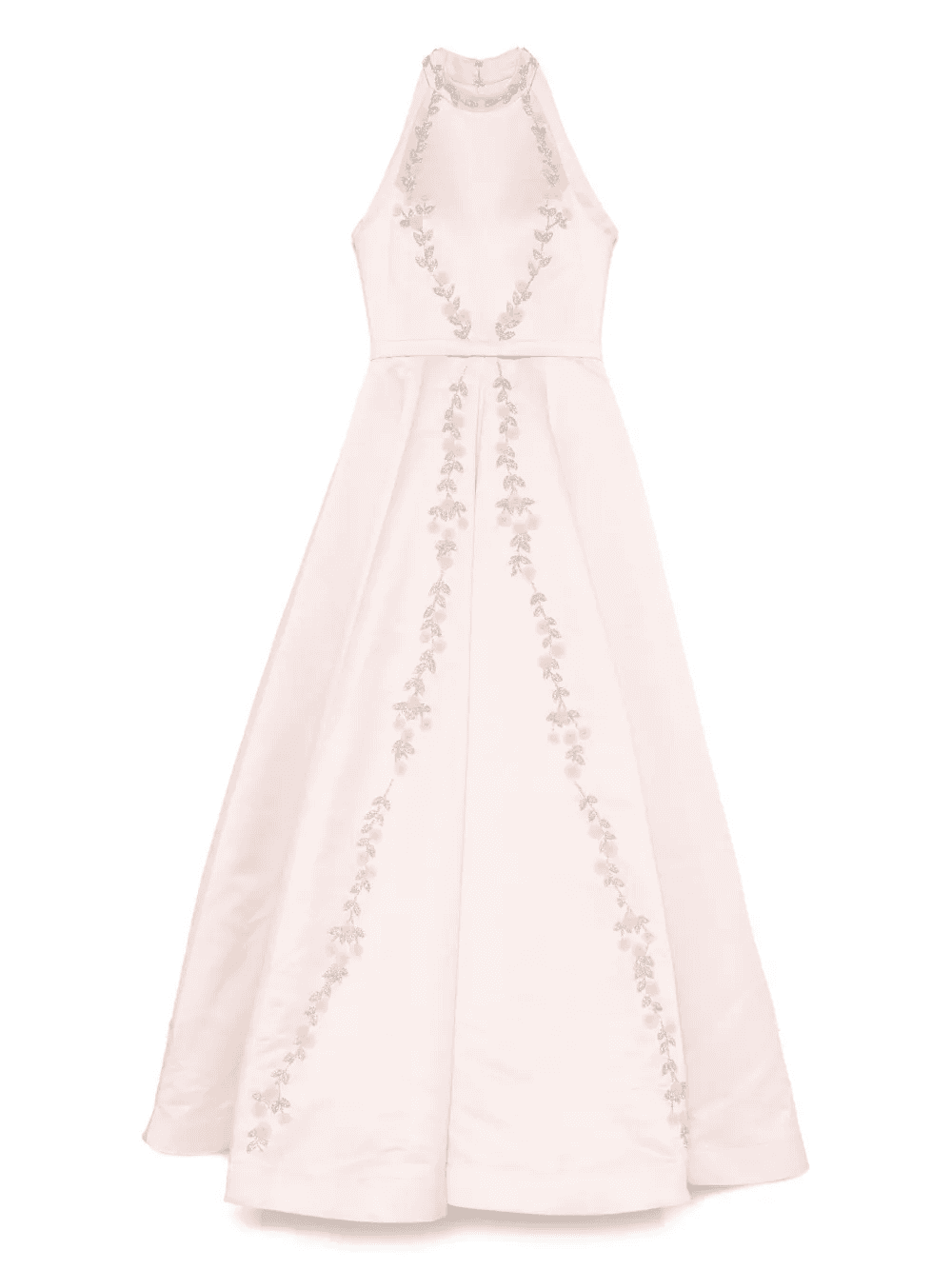 floral-embroidered gown - Image 1