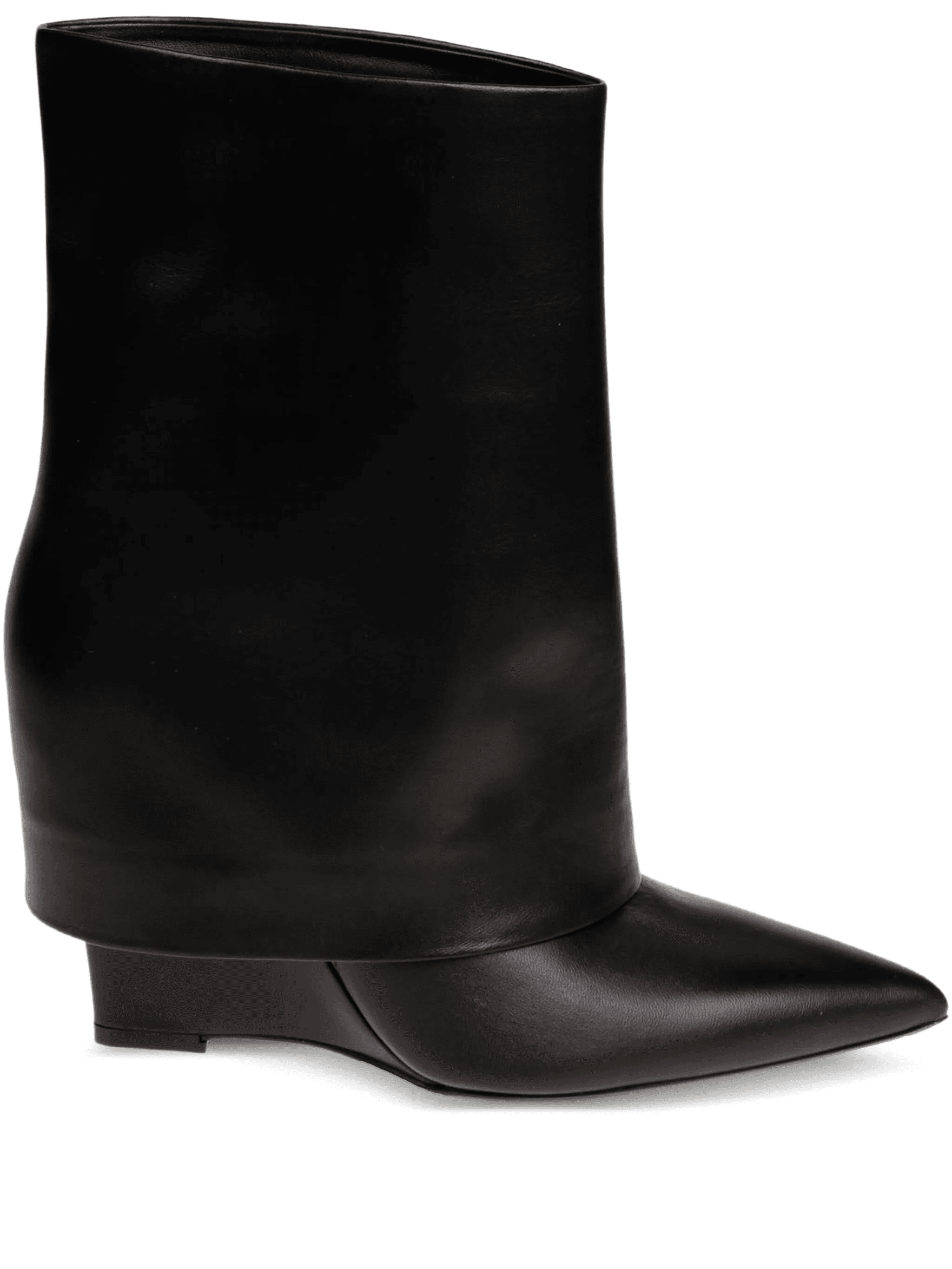fold-over pointed-toe boots - Image 1