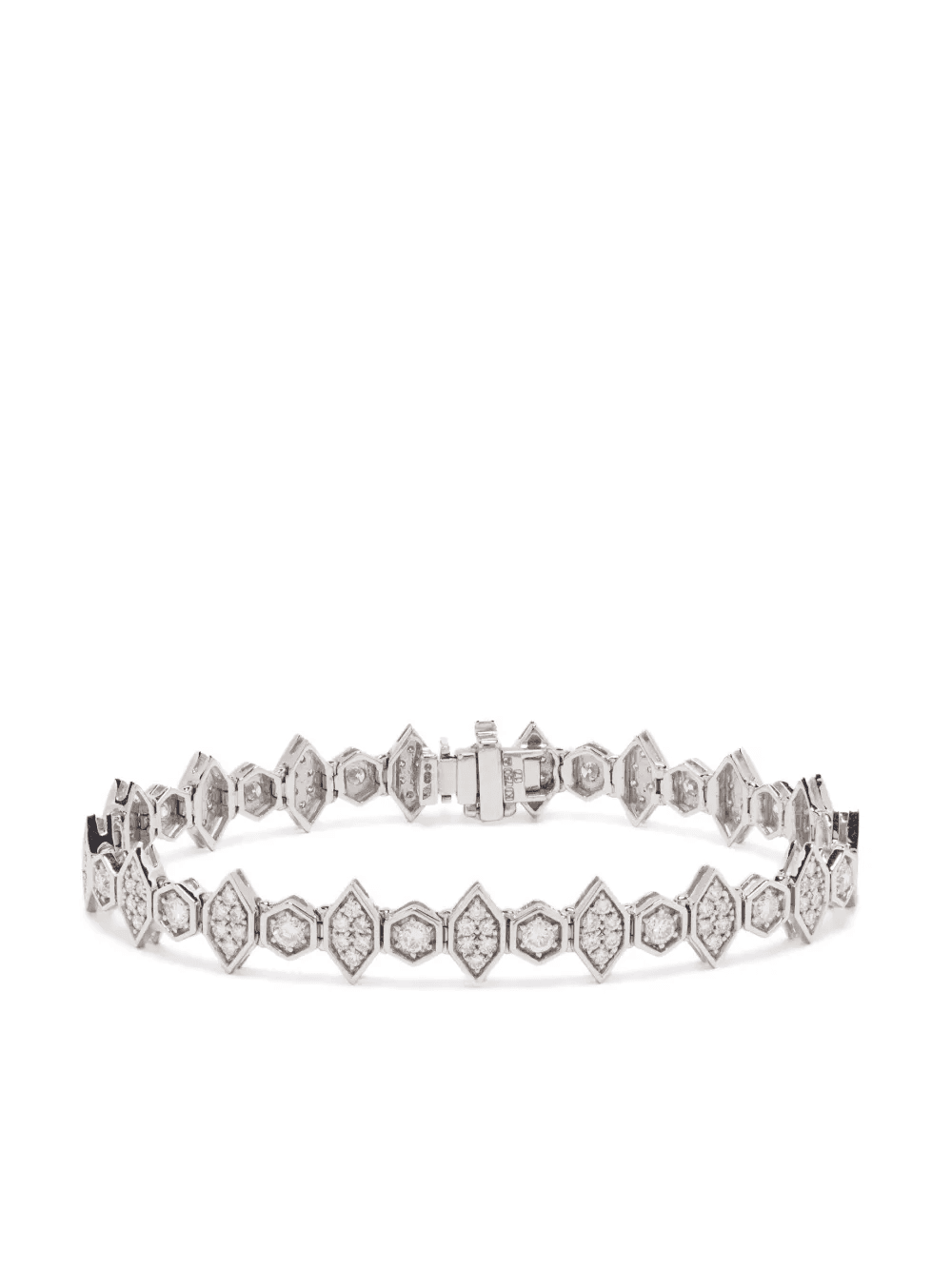 18kt white gold Fortis diamond bracelet - Image 1