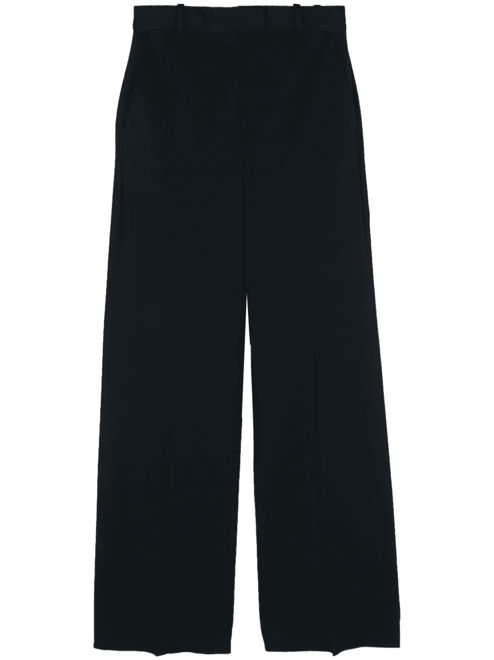 piqué straight trousers - Image 1