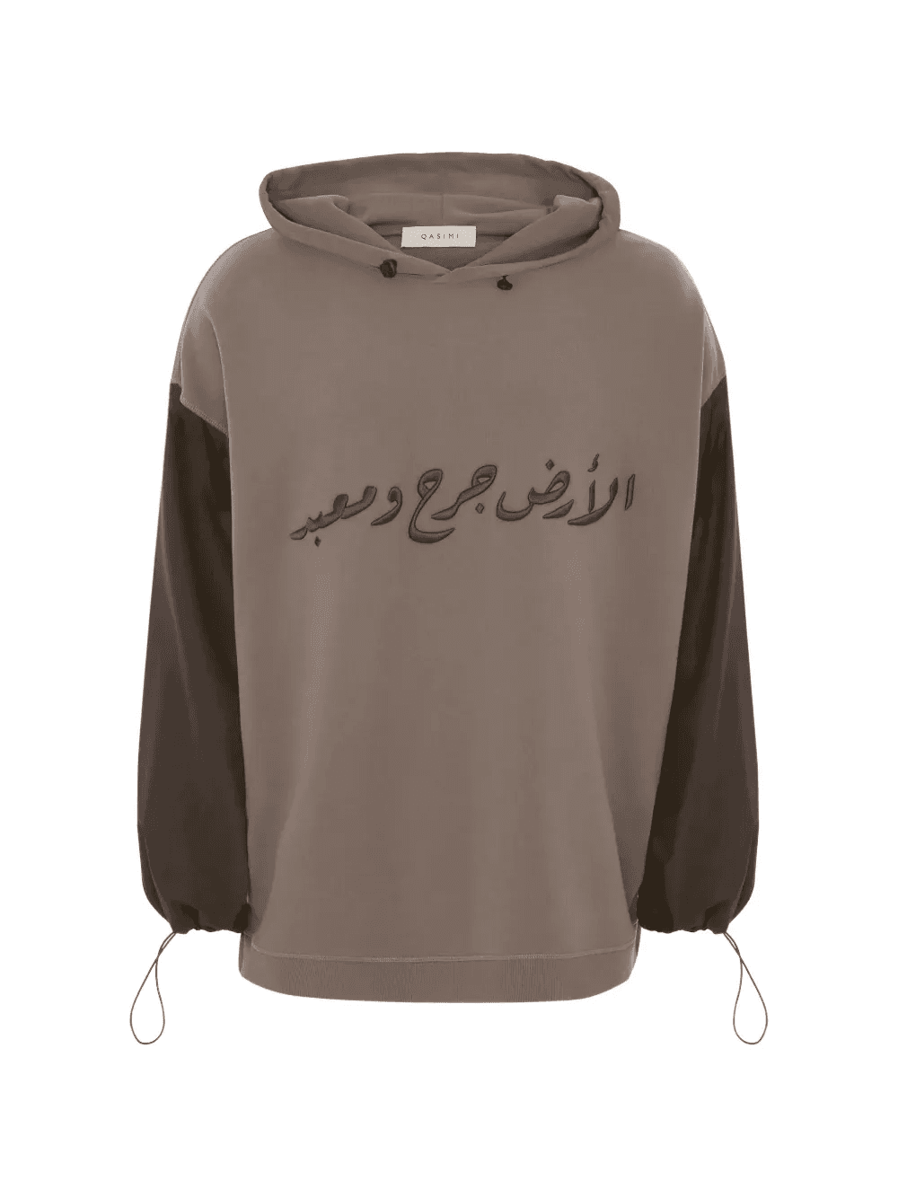 sleeve hooded sweatshirt - Image 1