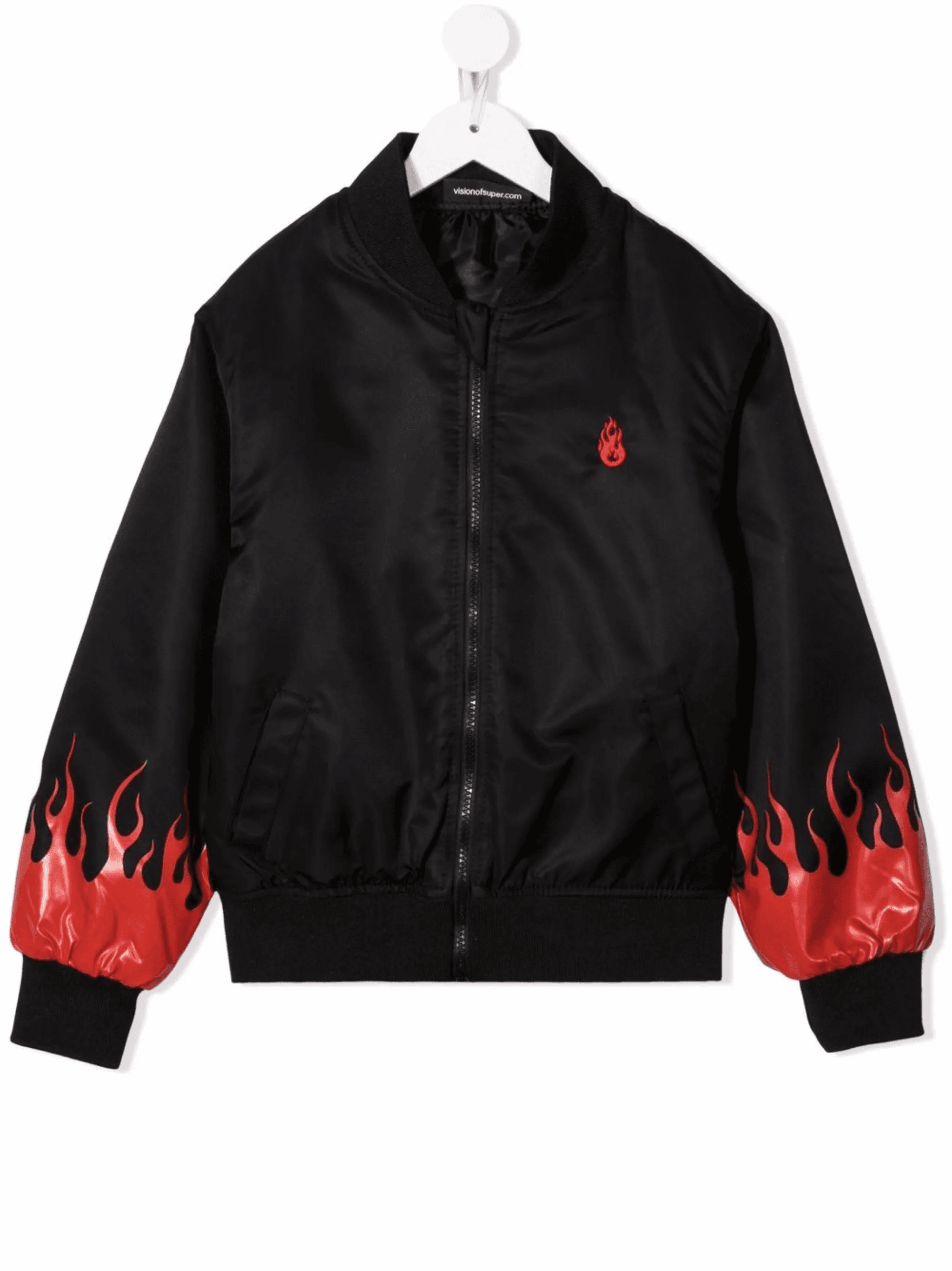 flame-print bomber jacket - Image 1