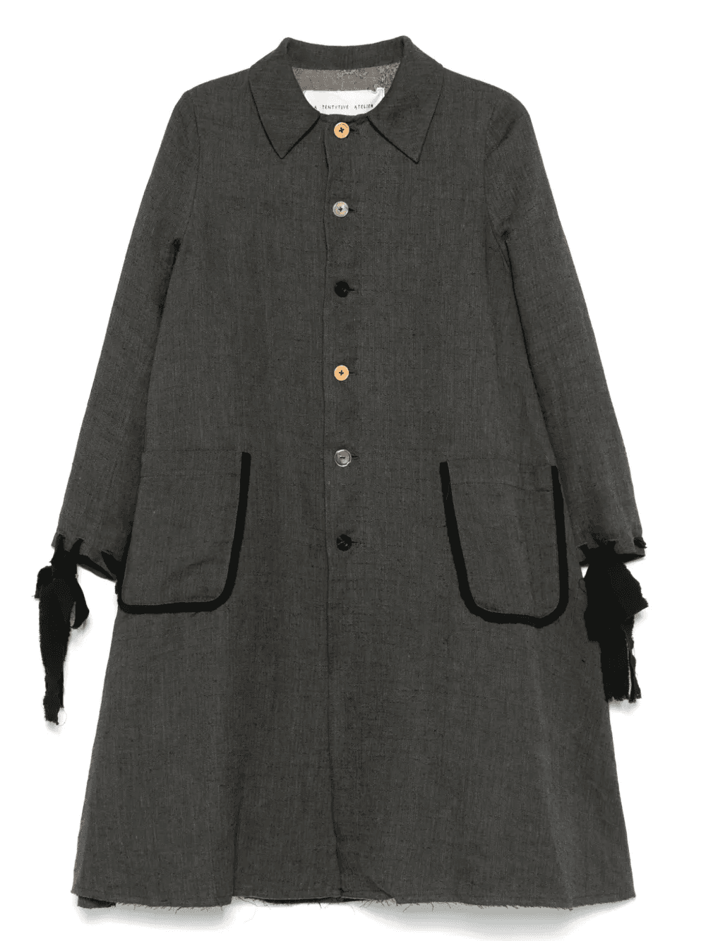 single-breasted trench coat - Image 1