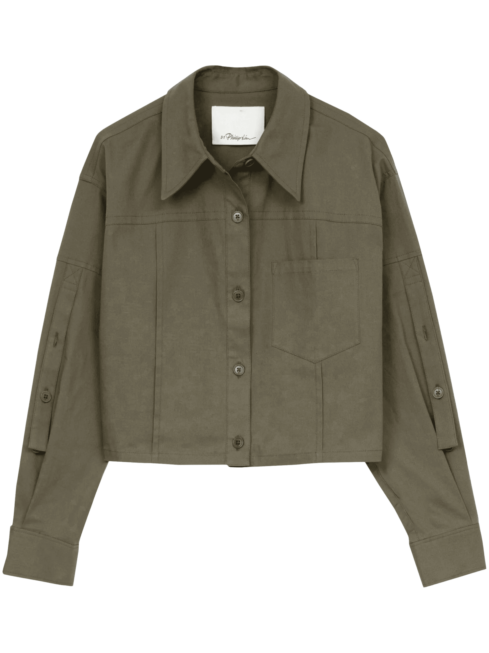 long-sleeve cropped shirt - Image 1