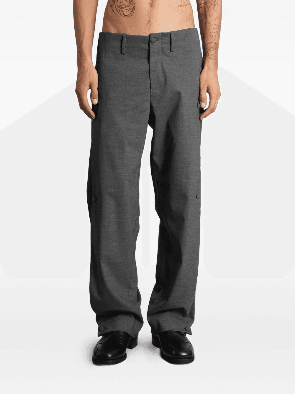 button-detail trousers - Image 1