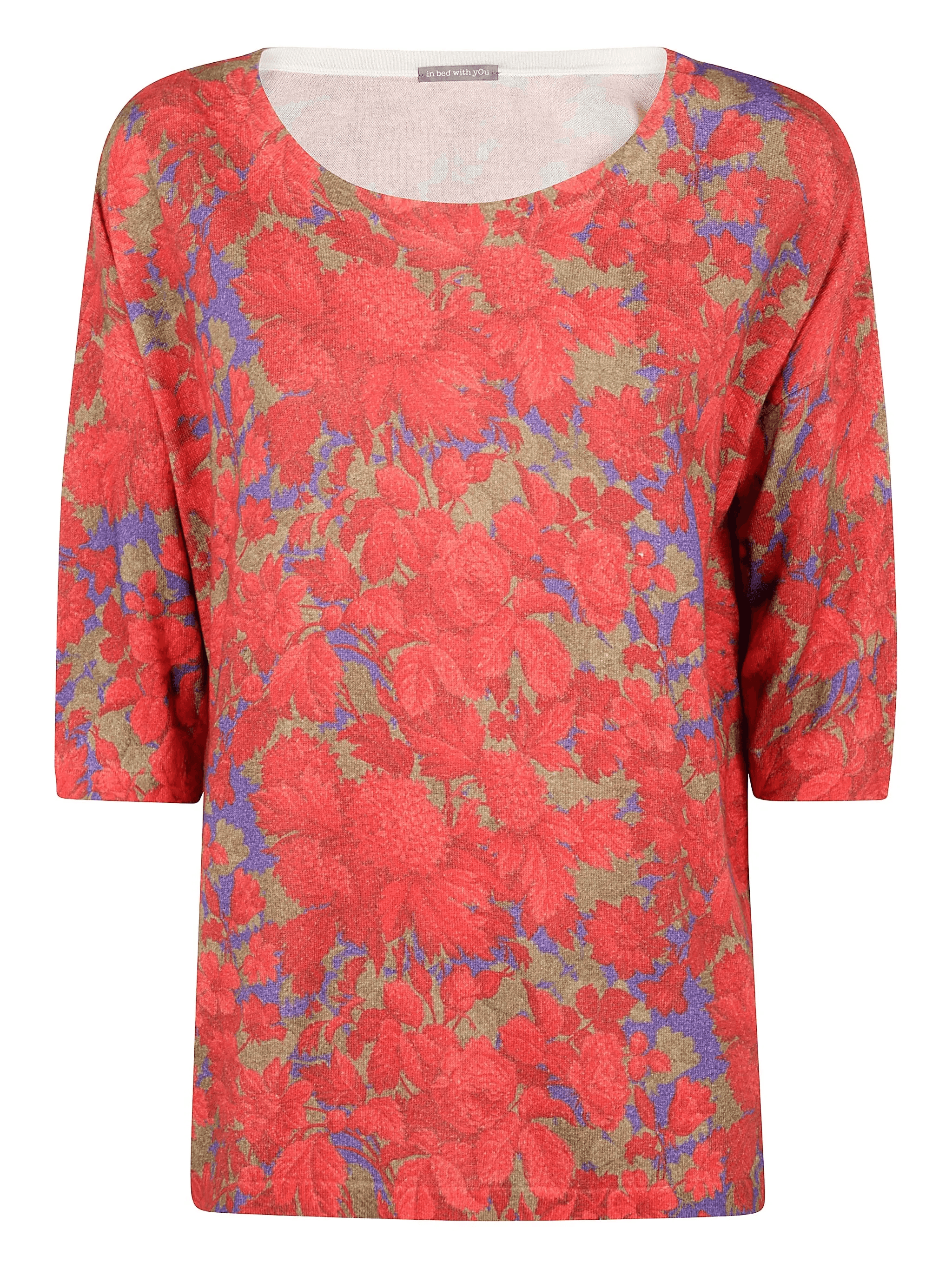 floral-print T-shirt - Image 1