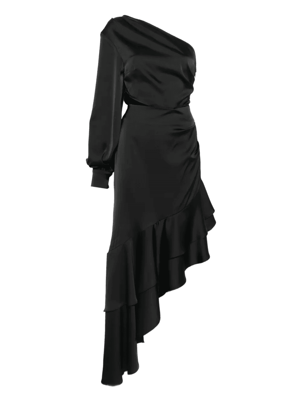 Aruna ruffle-hem midi dress - Image 1