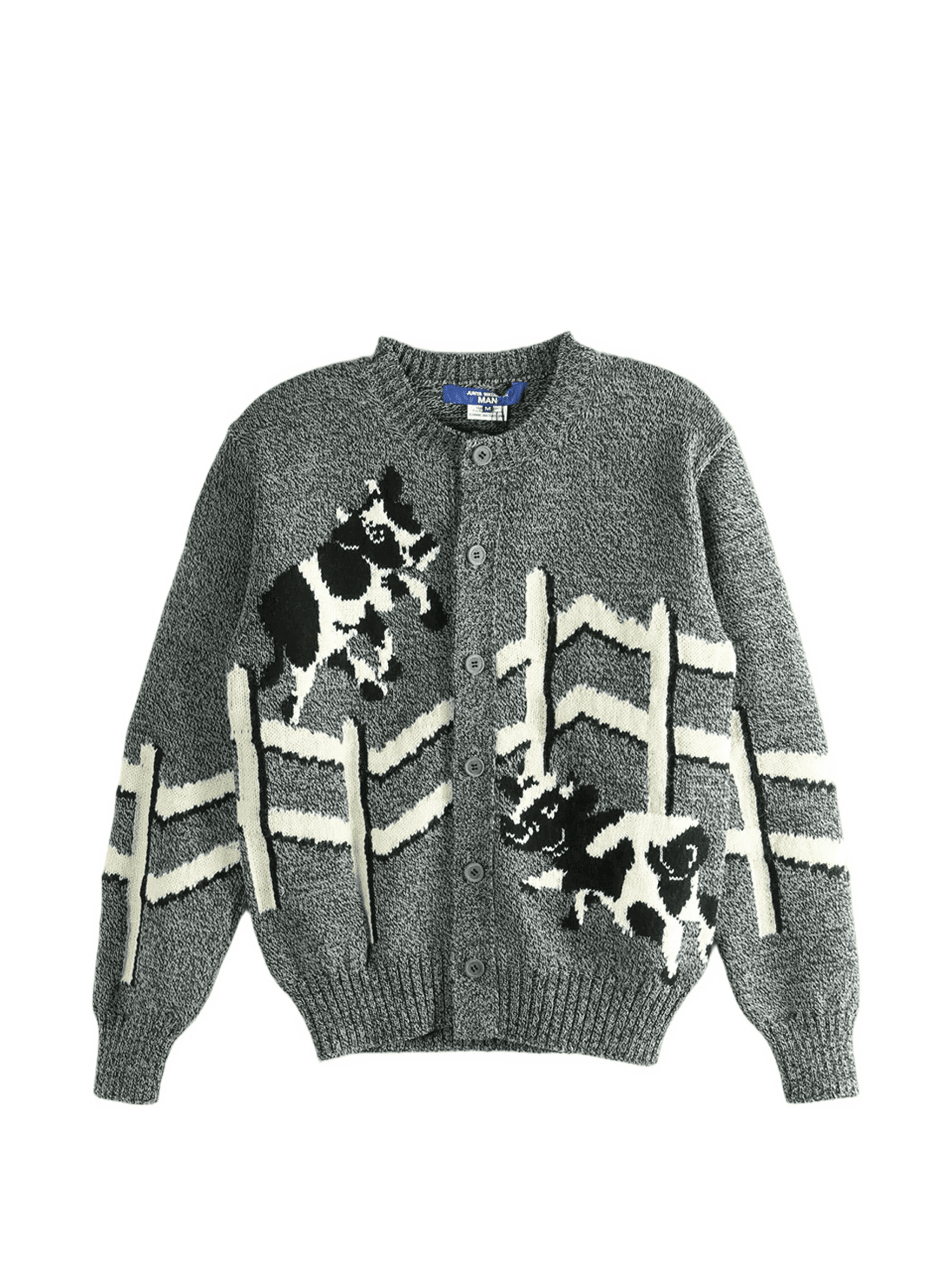 cow print cardigan - Image 1