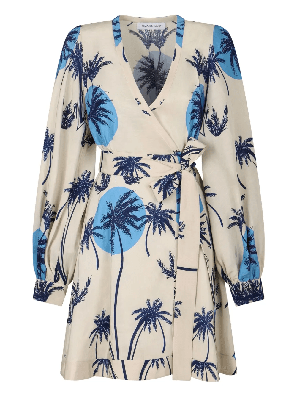 printed wrap dress - Image 1