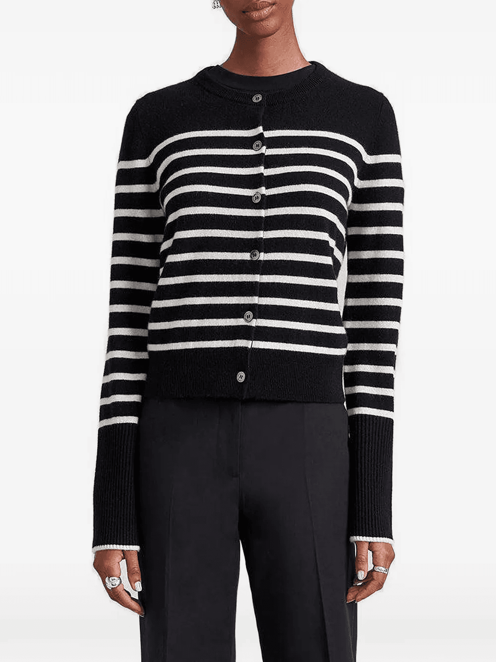 striped lines cardigan - Image 1