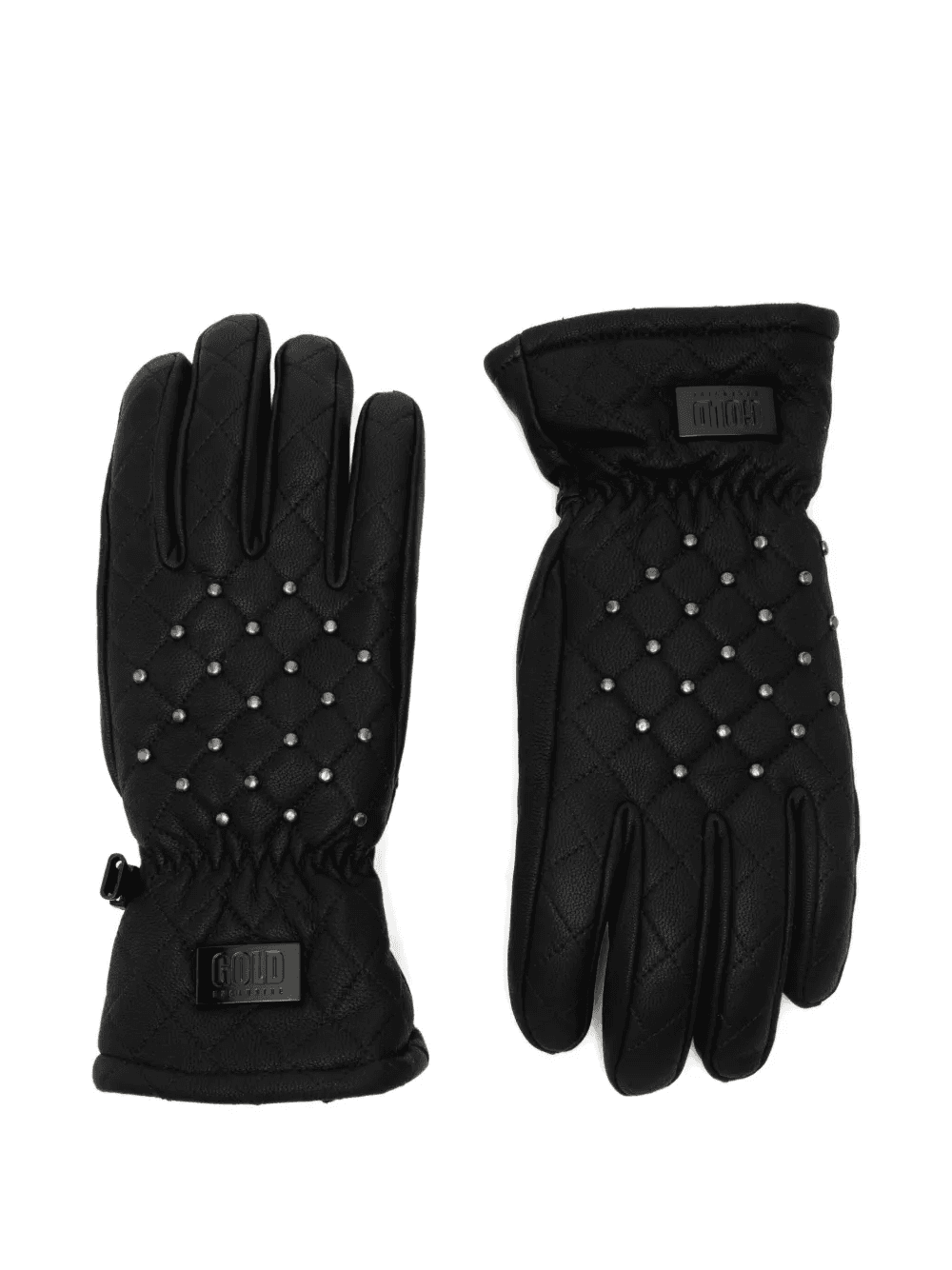 quilted embellished gloves - Image 1