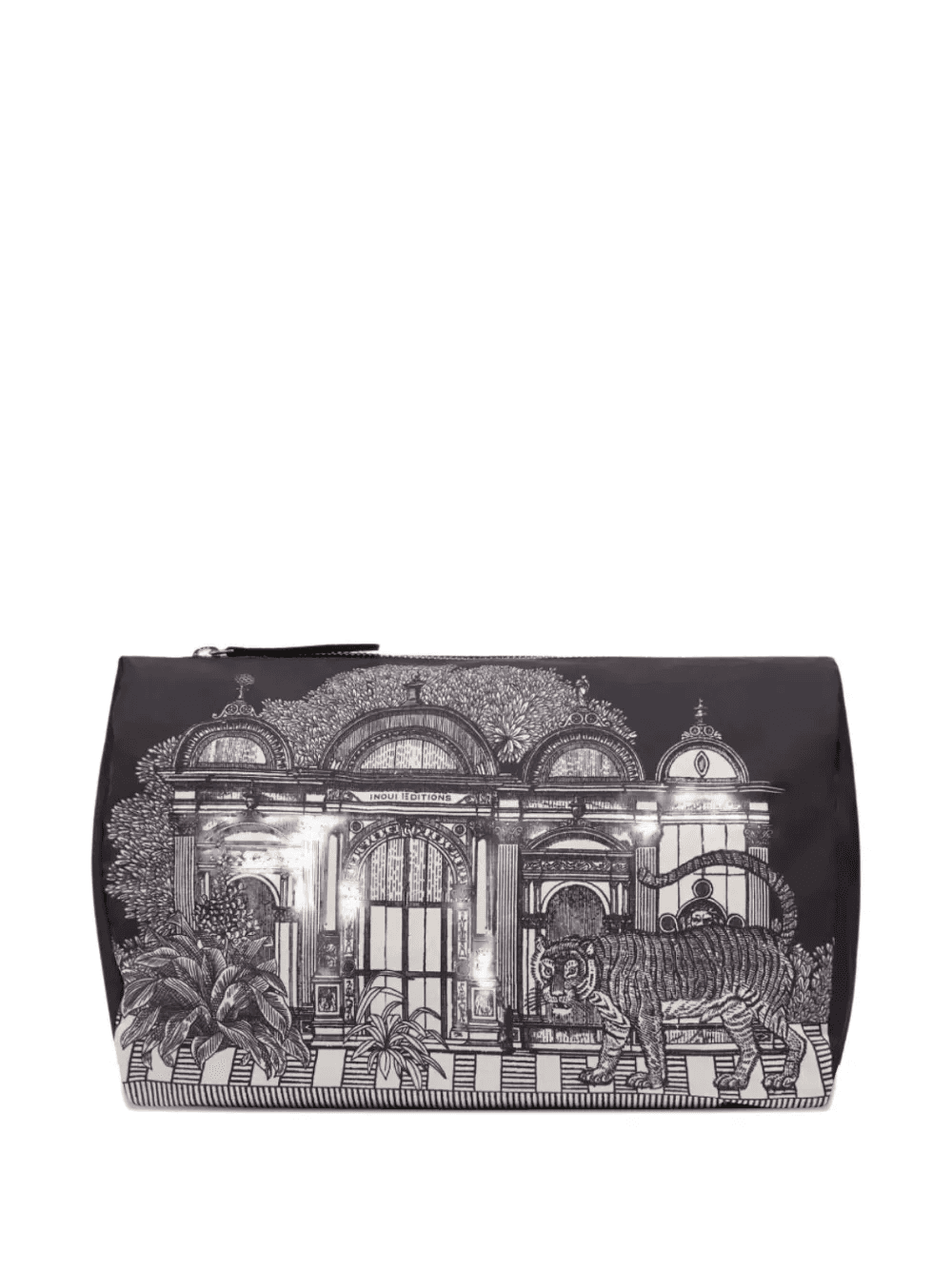 graphic-print clutch bag - Image 1