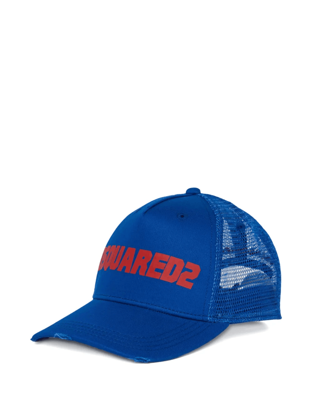 distressed-effect logo-print baseball cap - Image 1