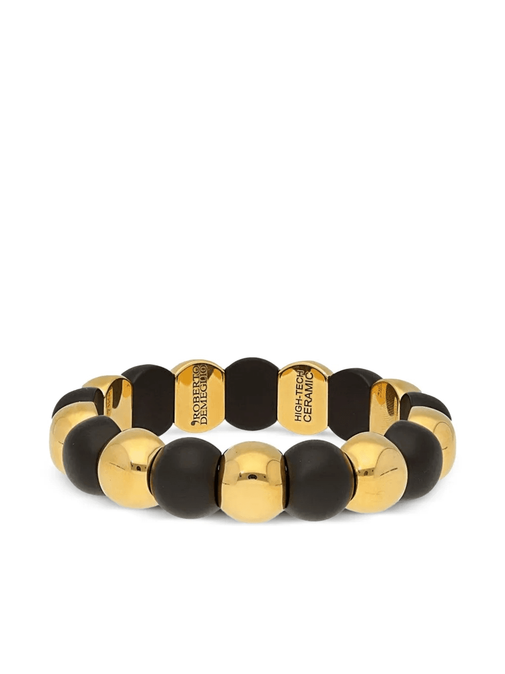 yellow gold Small Aura ceramic bracelet - Image 1