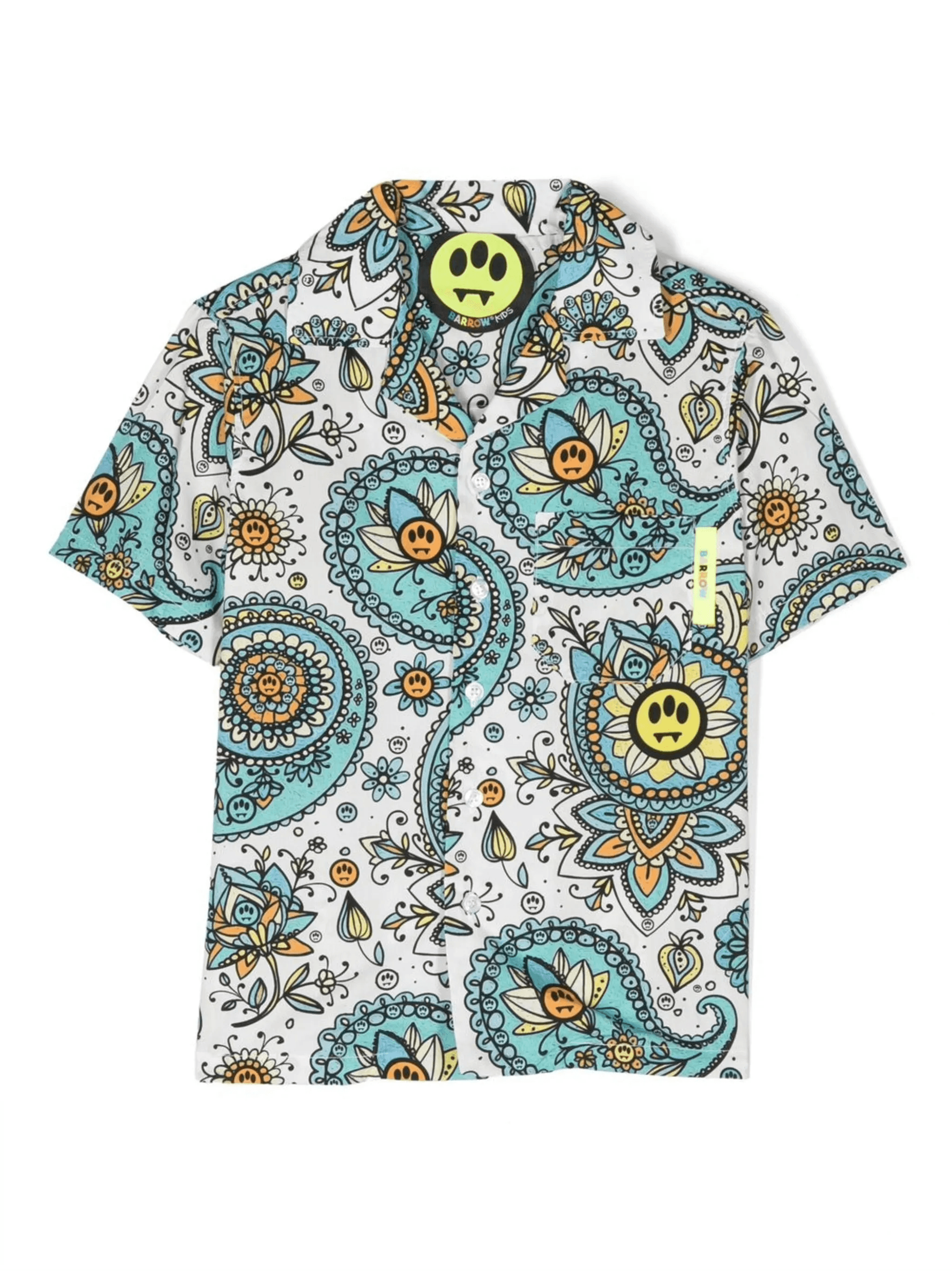 paisley-print short-sleeved shirt - Image 1