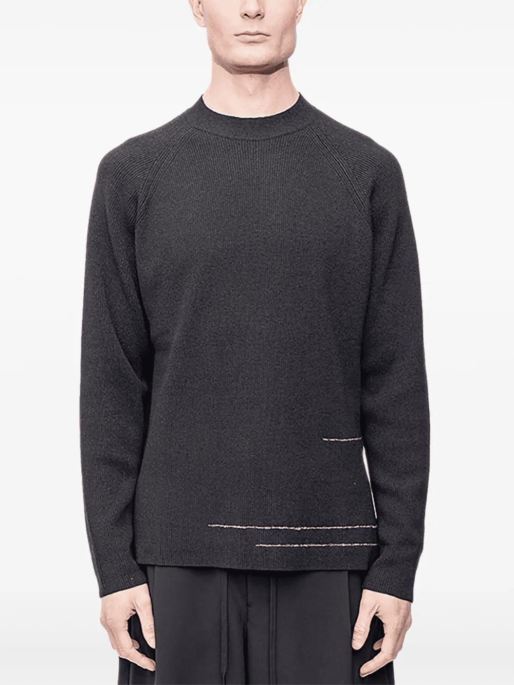 ribbed-knit pullover sweater - Image 1