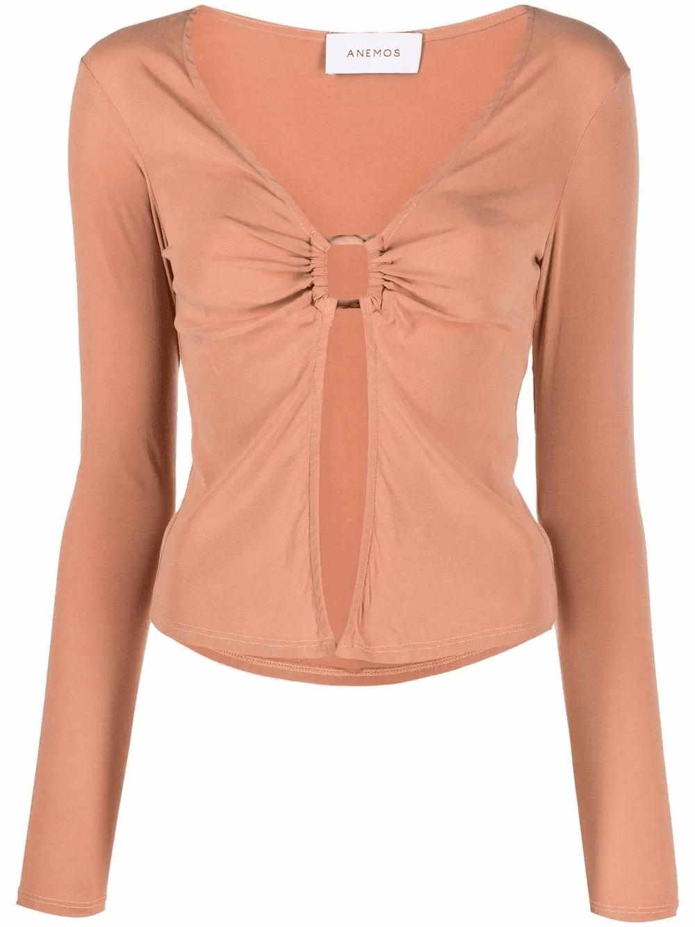 ring-detailed long-sleeved top - Image 1