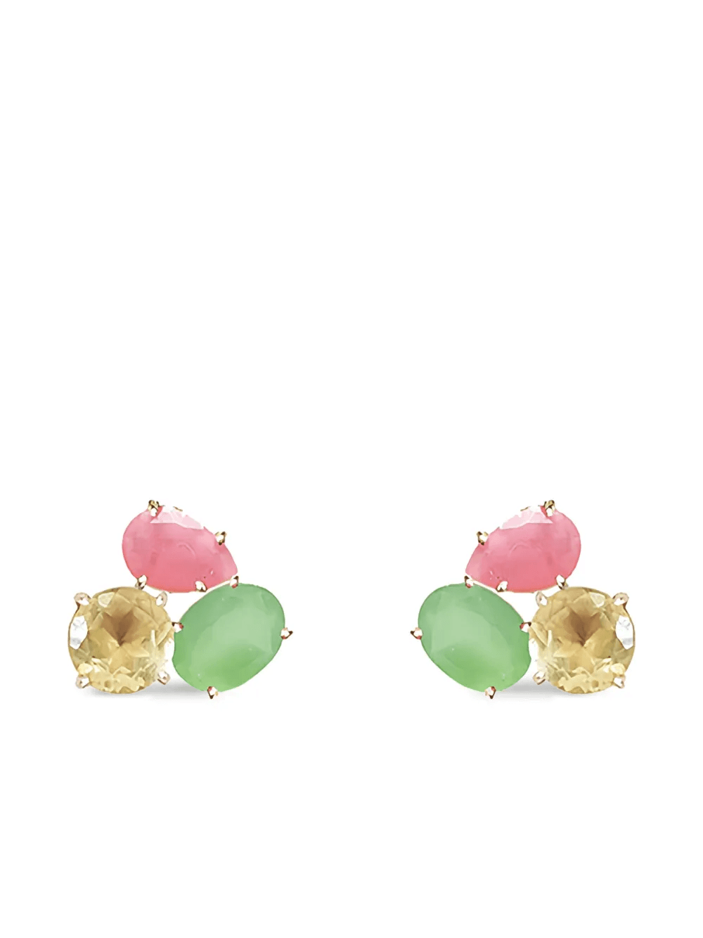 stone stud earrings - Image 1