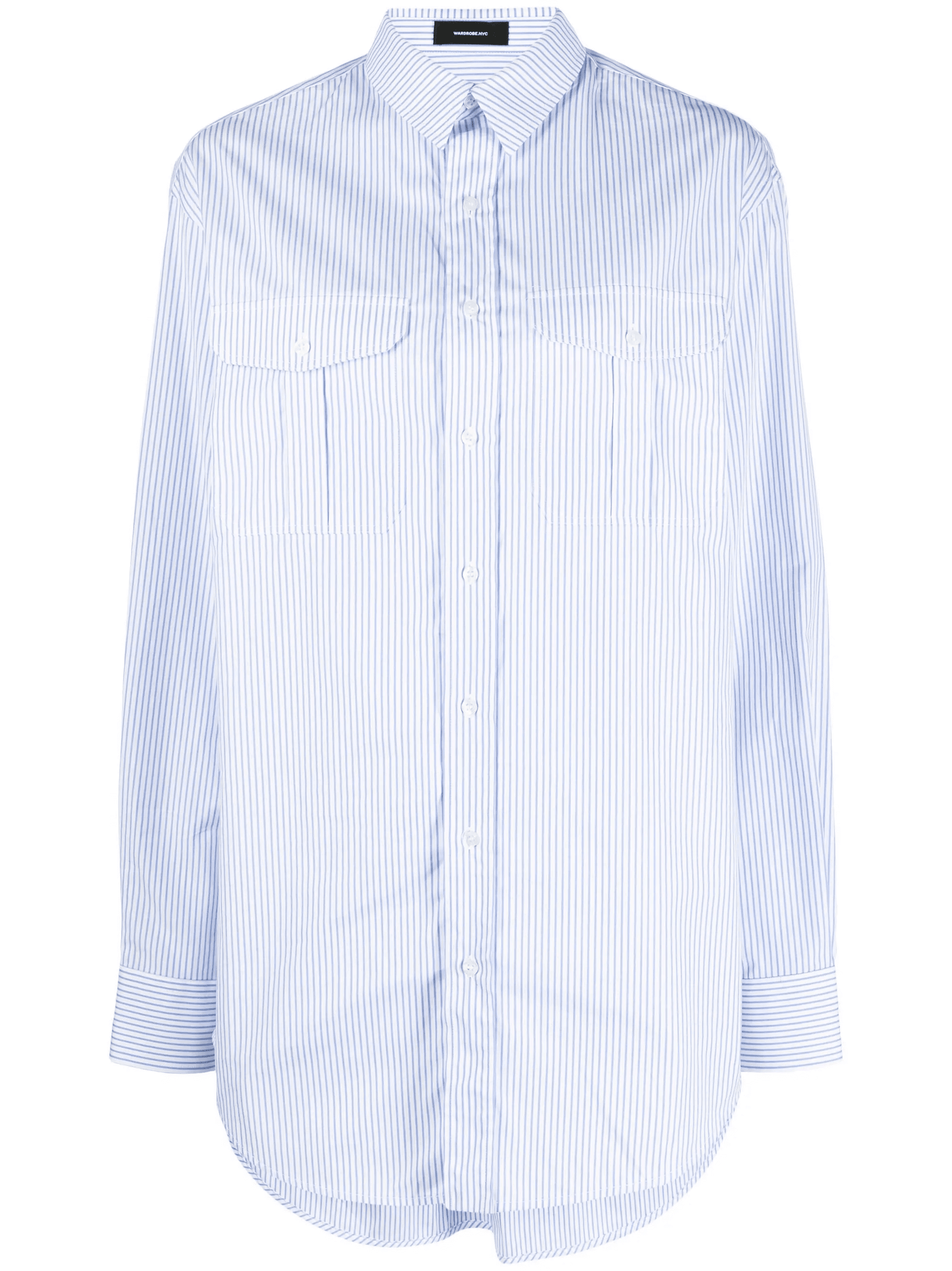 striped cotton shirtdress - Image 1
