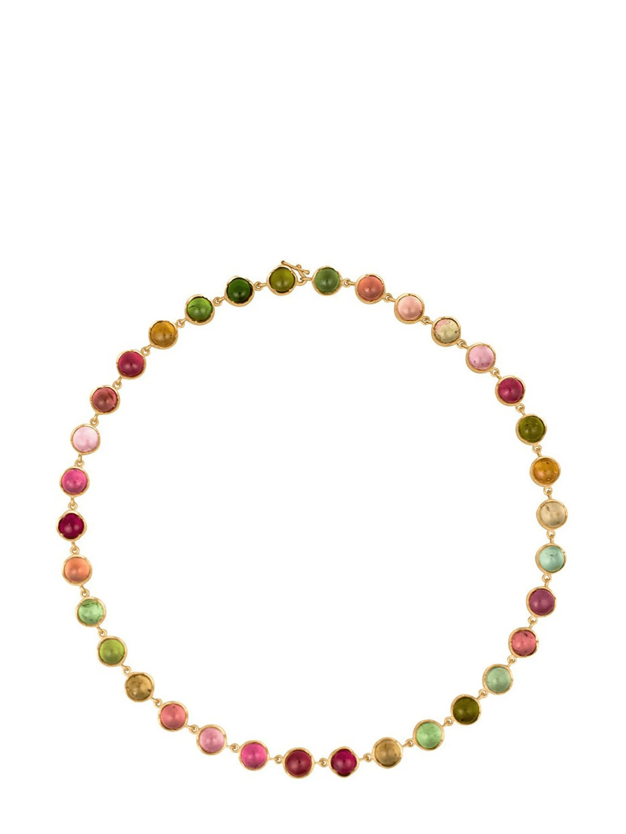 18kt yellow gold medium Classic tourmaline necklace - Image 1