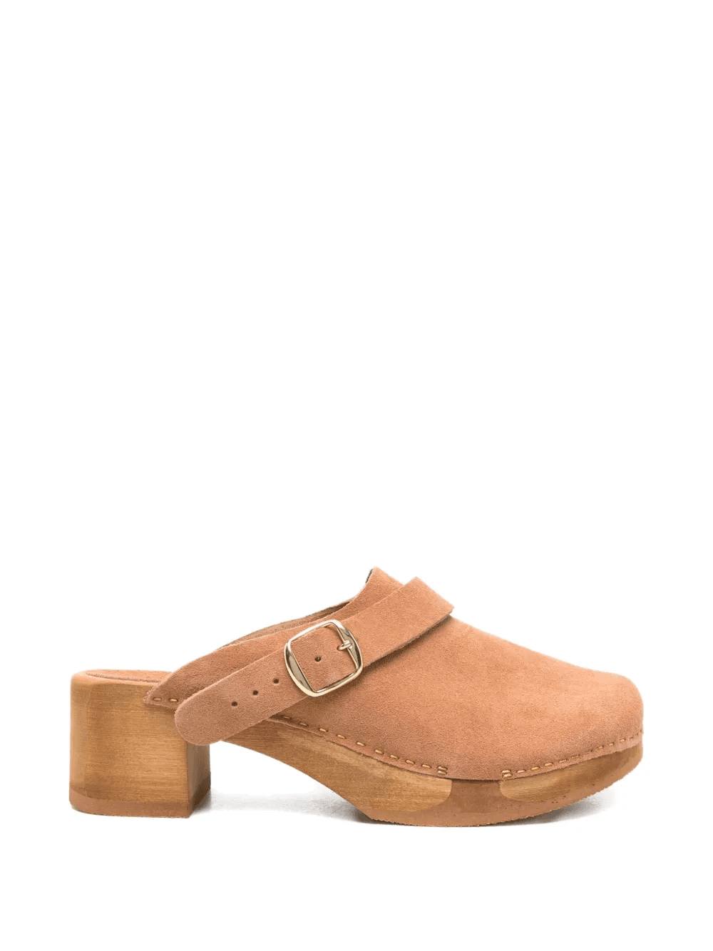 Annaé buckle suede clogs - Image 1
