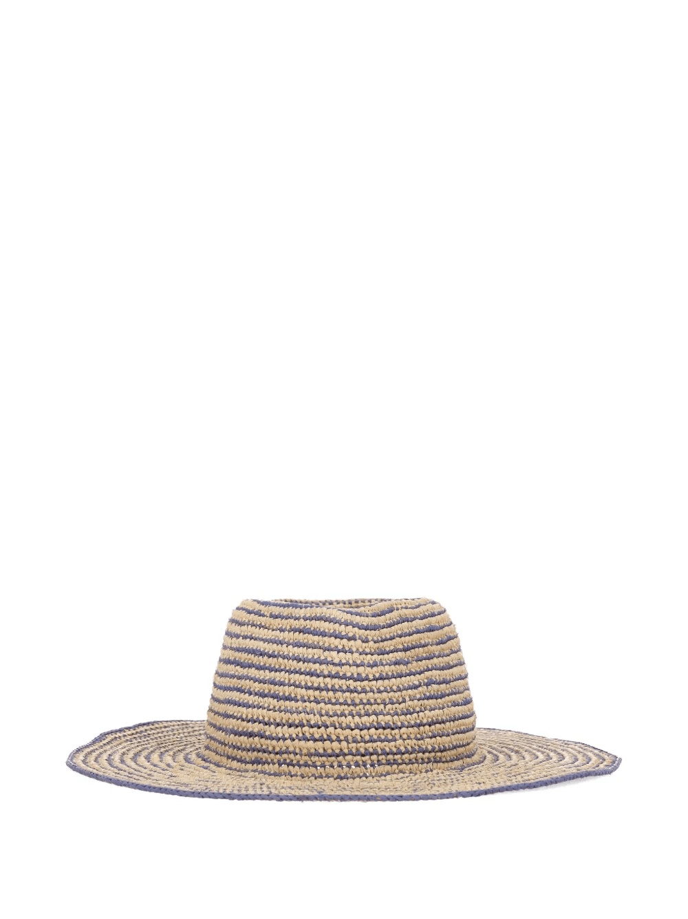 striped raffia hat - Image 1